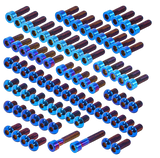 Surron Light Bee (LBX) titanium bolt kit with transparent background