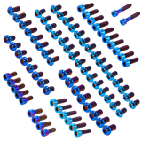 Talaria XXX titanium bolt kit with transparent background